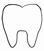 Image result for Tooth Shape in White Border