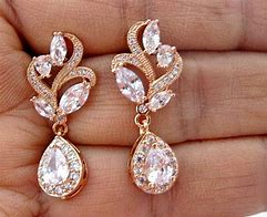 Image result for Rose Gold Clip Earrings