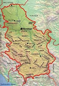 Image result for Srbija Planine Mapa
