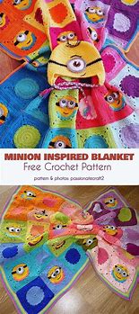 Image result for Minion Blanket Crochet Pattern