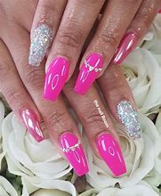 Image result for Hot Pink Nail Art Designs