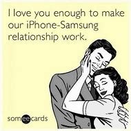 Image result for Android and iPhone Couple Meme