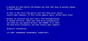 Image result for Windows Vista Blue Screen of Death