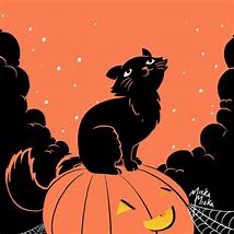 Image result for Halloween Black Cat Png Cartoon