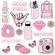 Image result for Pink Stickers for Laptop