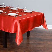 Image result for Red Tablecloths