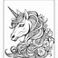 Image result for Unicorn with Tiger Stripes Coloring Page