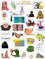 Image result for Meme Stickers Cut Out