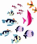 Image result for School of Fish Clip Art PNG