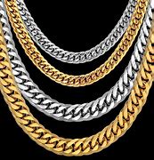 Image result for Gold and Silver Together Necklace Men