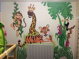 Image result for hand paint walls mural children