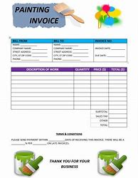 Image result for Painting Invoice Form