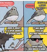 Image result for anti-Linux Memes