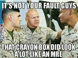 Image result for MRE Military Meme