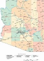 Image result for Arizona State Map with Counties and Cities