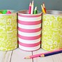 Image result for Tin Can Pencil Holder Craft