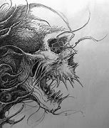 Image result for Evil Skull Face Drawing