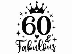 Image result for Happy 60th Birthday SVG