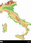 Image result for Simple Physical Map of Italy