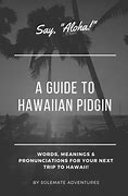 Image result for Pidgin Slang Hawaii