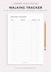 Image result for Walking Tracker Page Minutes