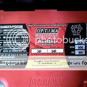 Image result for Optima Battery Date Code Chart