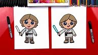 Image result for Luke Skywalker Cartoon Drawing