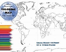 Image result for 8.5 X 11 Printable World Map