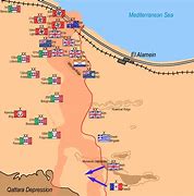 Image result for Battle of El Alamein Map