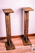 Image result for Wooden Speaker Stands Pair