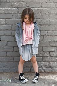 Image result for Little Girl Hoodie Sweat Skirt Suit