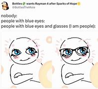 Image result for Blue Eyes Meme