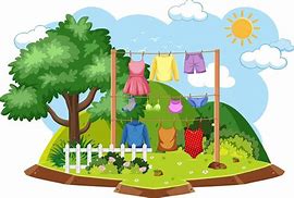 Image result for Drying Clothes Cartoon