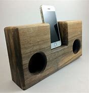 Image result for iPhone Wooden Amplifier
