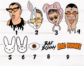 Image result for Bad Bunny Cricut Sticker