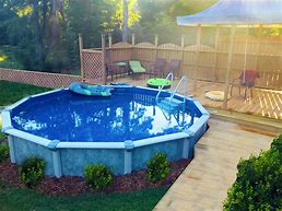 Image result for Above Ground Pool On Hill