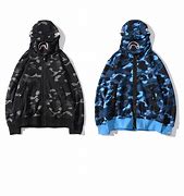 Image result for BAPE Hoodie Blue and Black