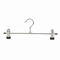 Image result for Metal Pant Hangers with Clips