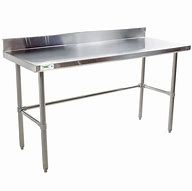 Image result for Work Table with Stainless Steel Top
