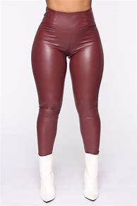 Image result for Fashion Nova Burgundy Leggings