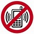 Image result for Black and White Sign of No Phone