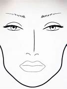 Image result for Makeup Face Template Clip Art