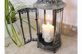 Image result for Lantern Candle Holders Gold