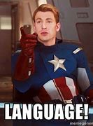 Image result for Language Captain American Memes