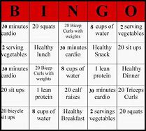 Image result for Fitness Bingo Challenge