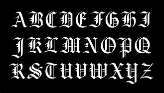 Image result for 68 Black Lettering