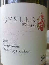 Image result for Weingut Alexander Gysler Riesling Sandstein Trocken