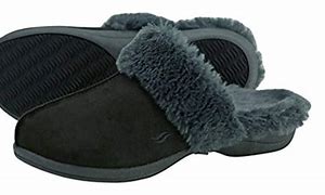 Image result for Black Dearfoam Slippers for Women