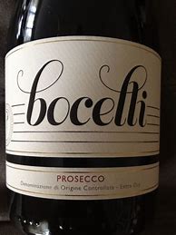 Image result for Bocelli Prosecco
