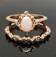 Image result for Rose Gold Opal Gemstone Ring